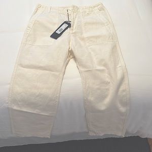 BRAND NEW-Nili Lotan Luna pant. Eggshell white/size 2.